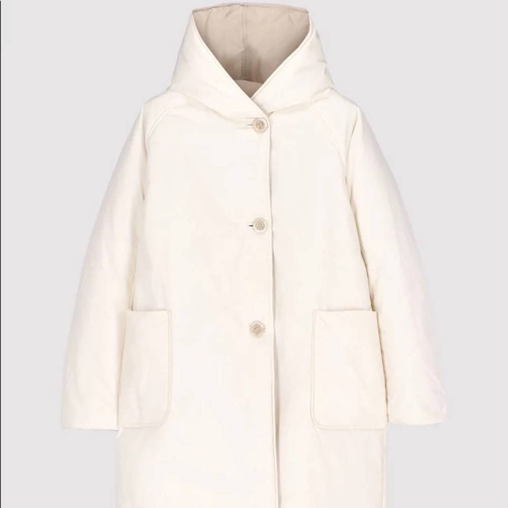 REVERSIBLE PADDED JACKET 9410 - WHITE/SAND
